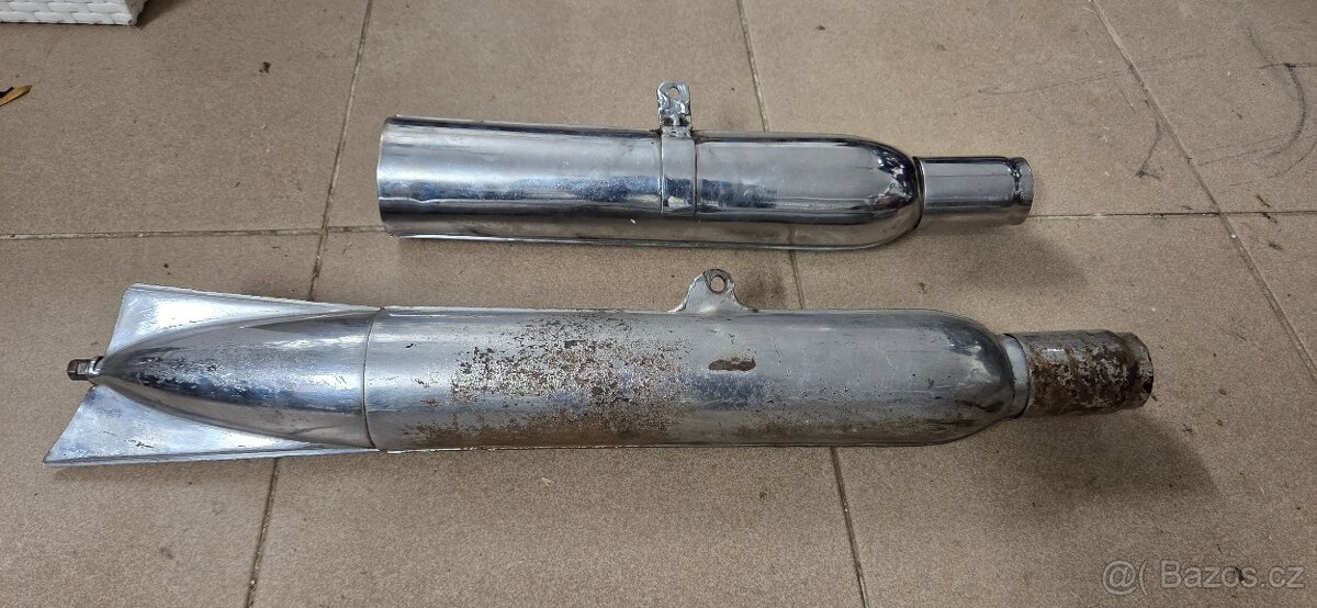 Jawa pérák výfuky