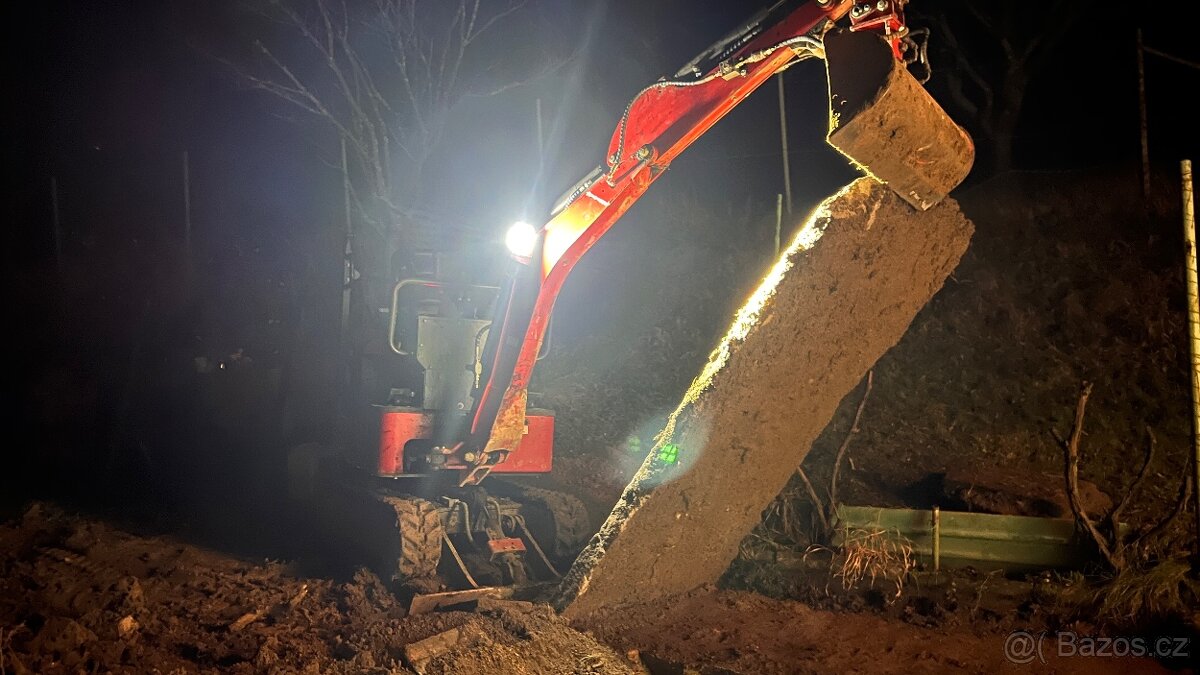 Drobné zemní a výkopové práce Minibagr