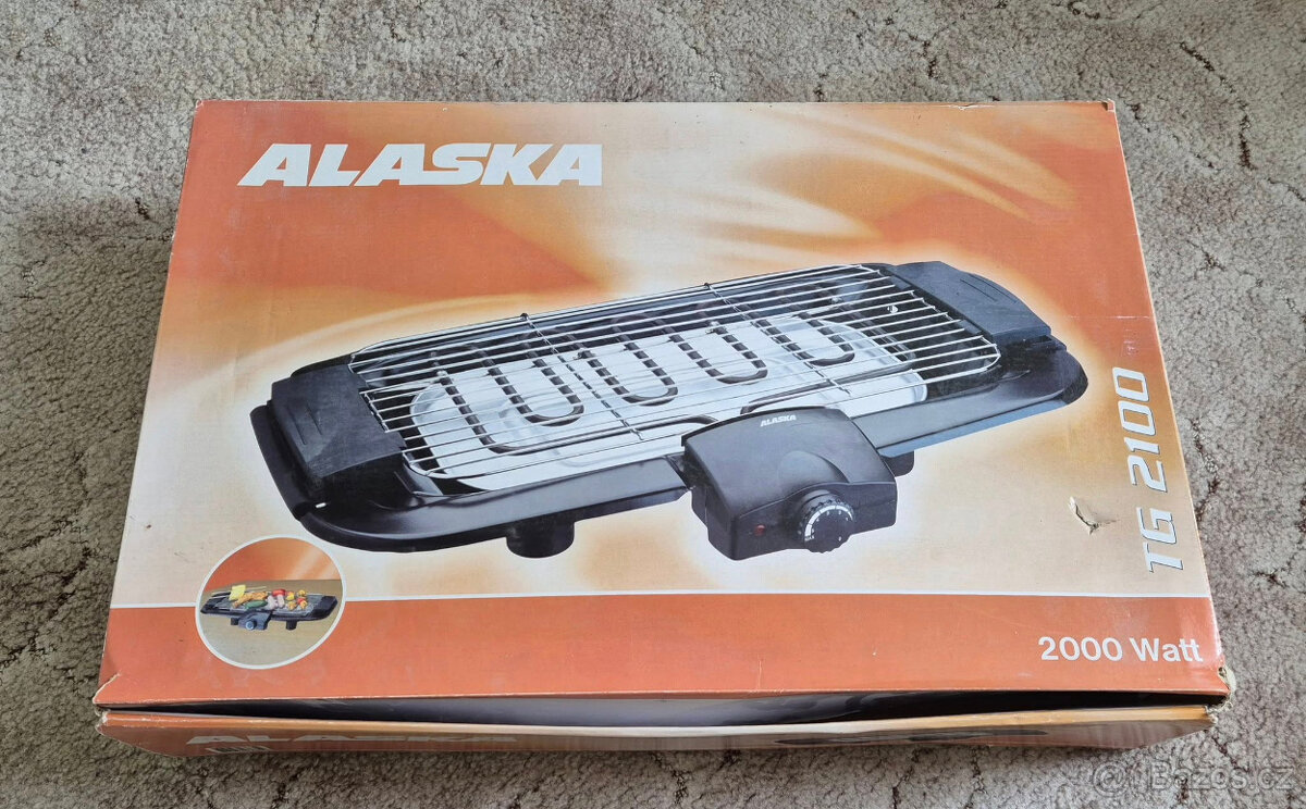 Elektrický gril Alaska, málo používaný