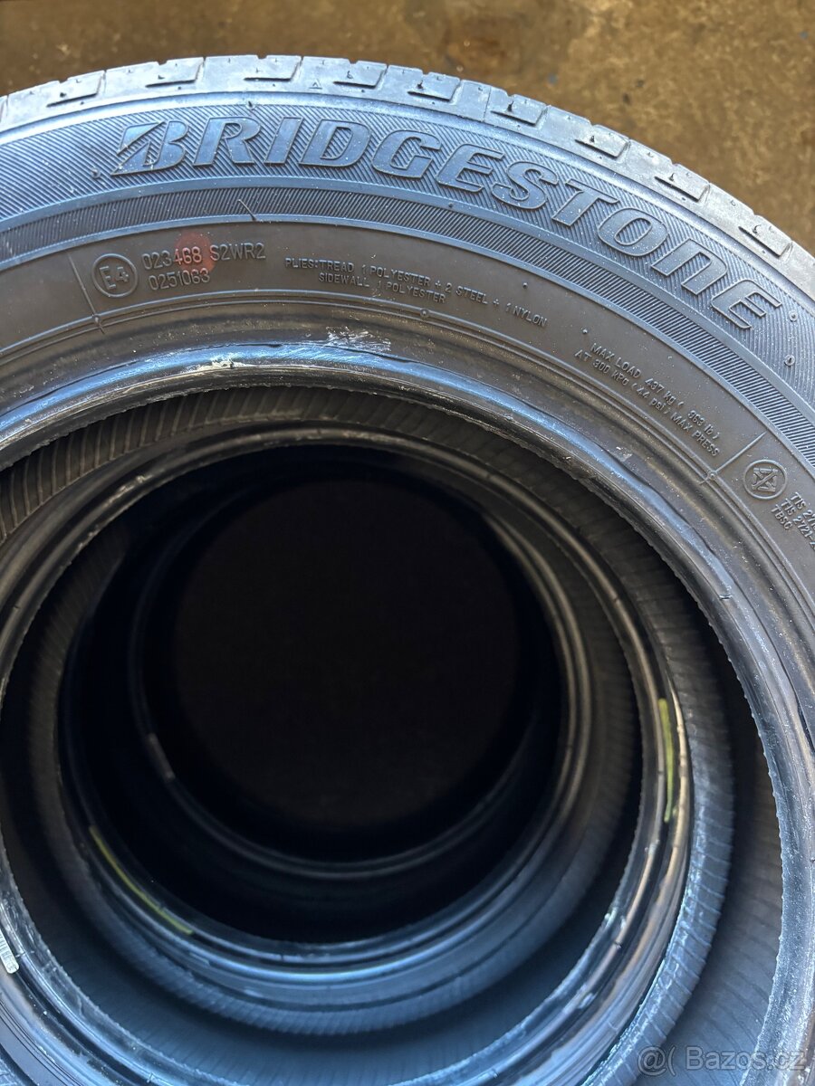 165/65 R14 Bridgestone, letní sada pneumatik, 1ks-300,-Kč