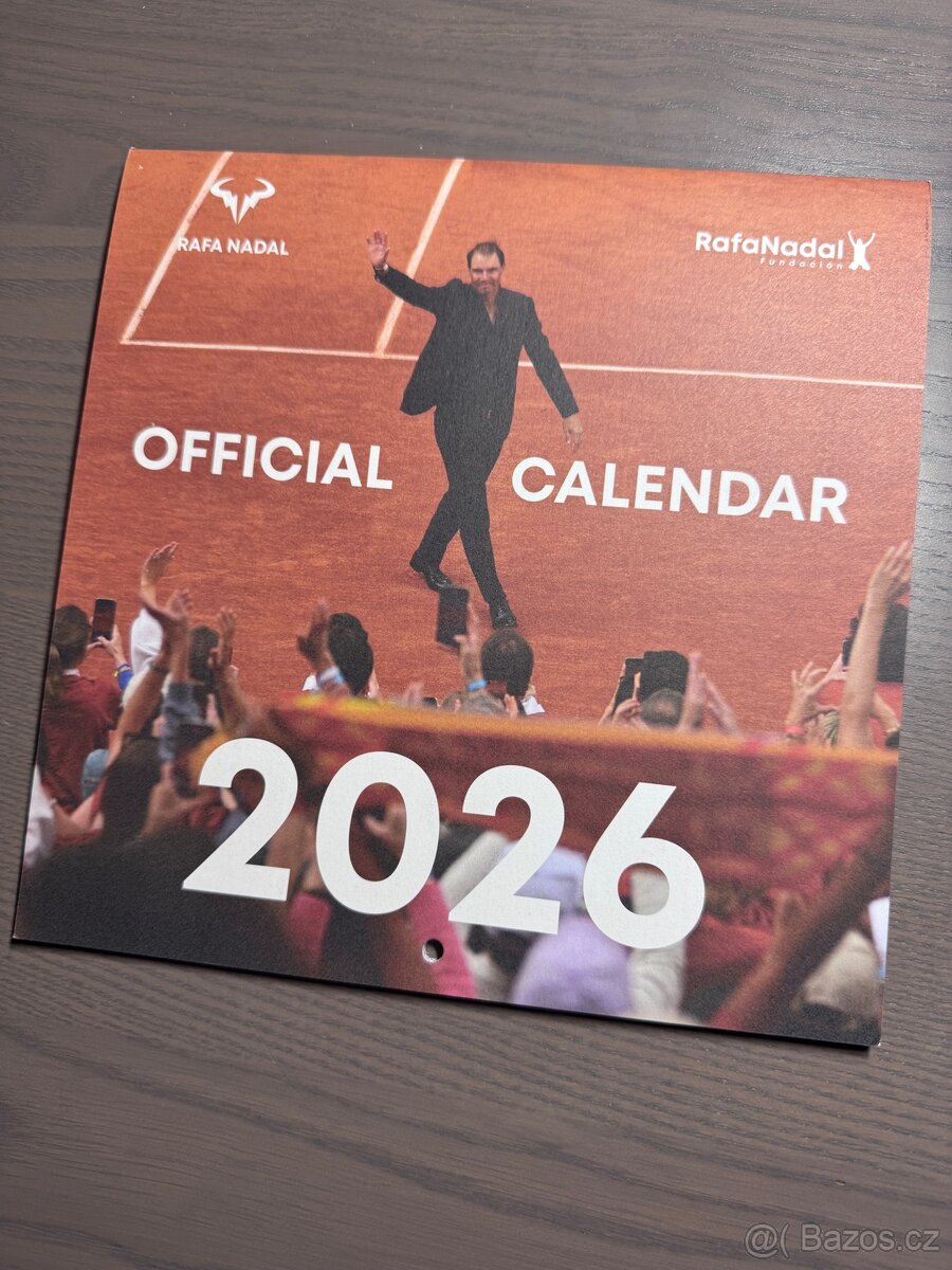 Kalendář Rafa Nadal 2026