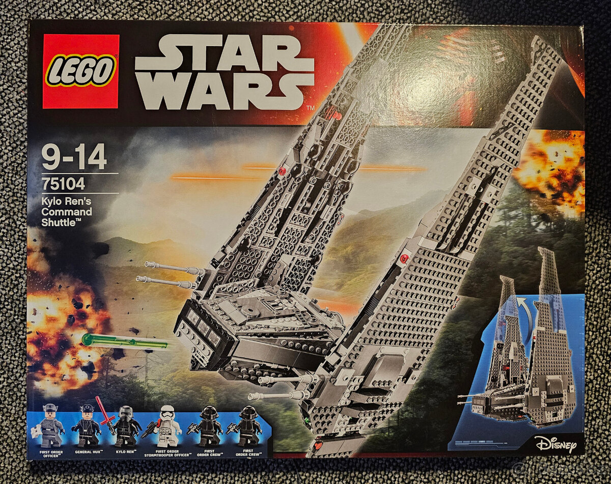 Nové, originál zabalené LEGO 75104 Star Wars Kylo Ren Comman