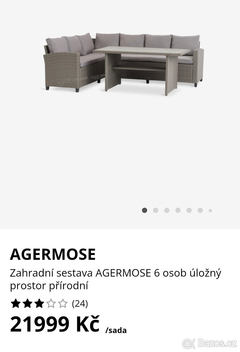 Nové ratanové posezení
