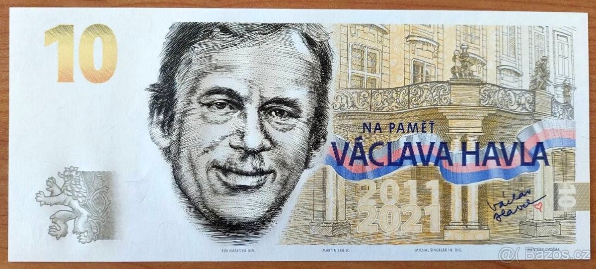 PAMĚTNÍ BANKOVKA, VÁCLAV HAVEL, POUZE 2500 KUSŮ