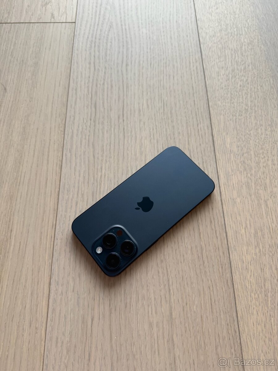 APPLE IPHONE 15 PRO MAX 256GB-MODRÝ,BATERIE 100%