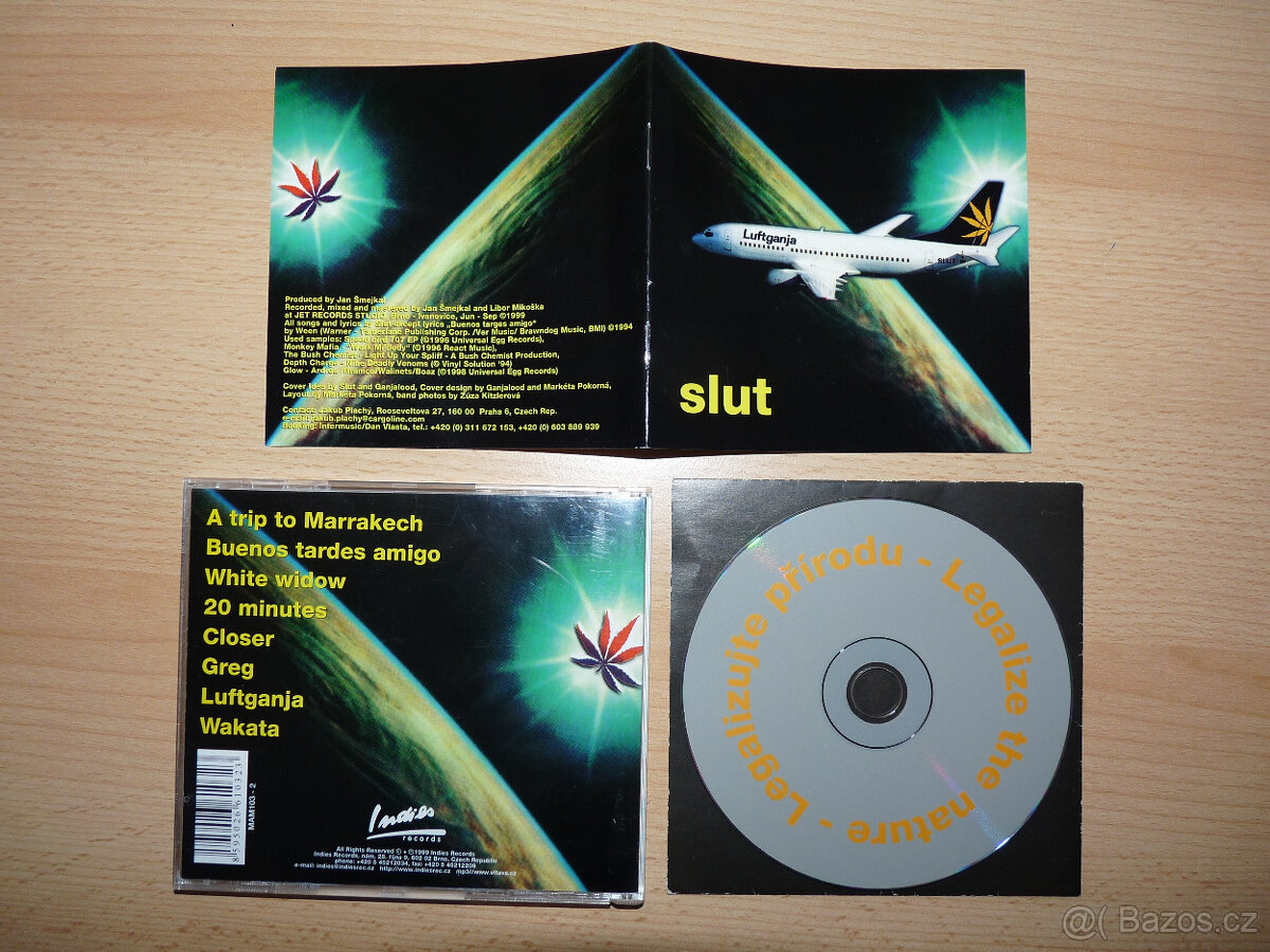 prodám CD SLUT(CZE)-Luftganja 1999 Indies records