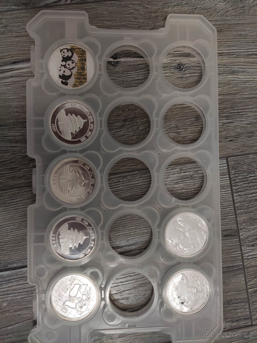 4 mince China Panda 1oz