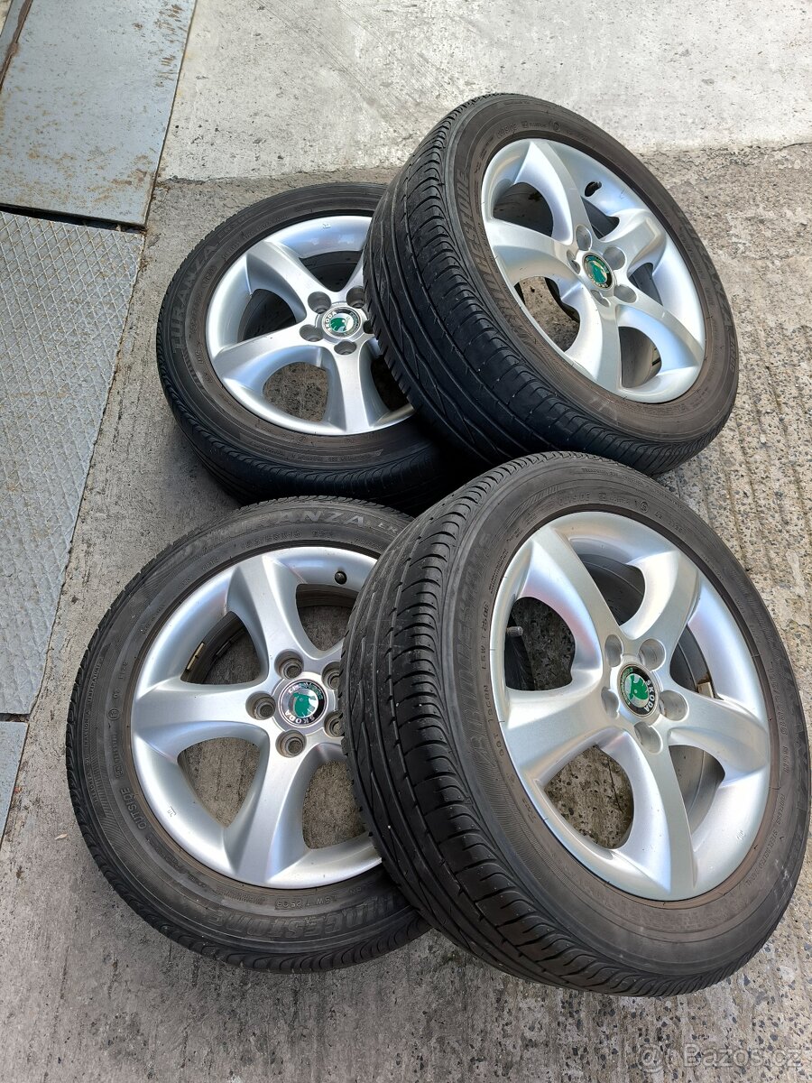 Alu kola 5x100 R15 Škoda, VW, Audi
