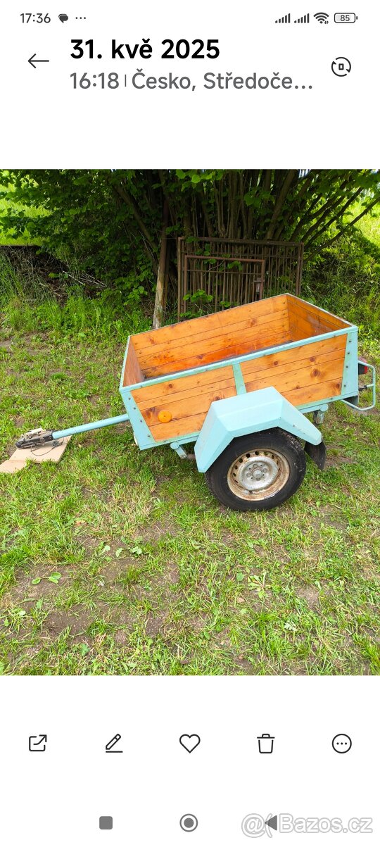 Přívěsný vozík za auto