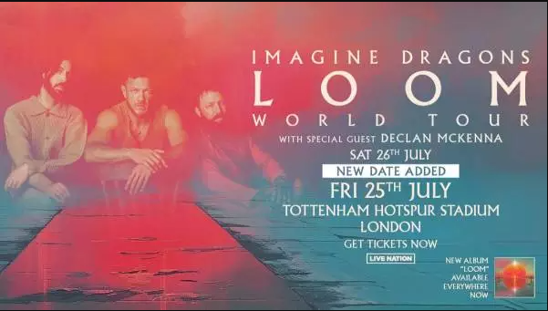 Imagine Dragons - Loom World Tour - 25.7. London - VIP