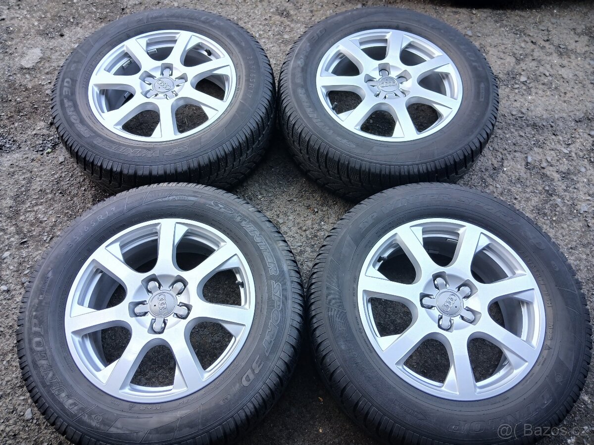 Prodám sadu Orig ALU kol Audi 235/65R17 zimní