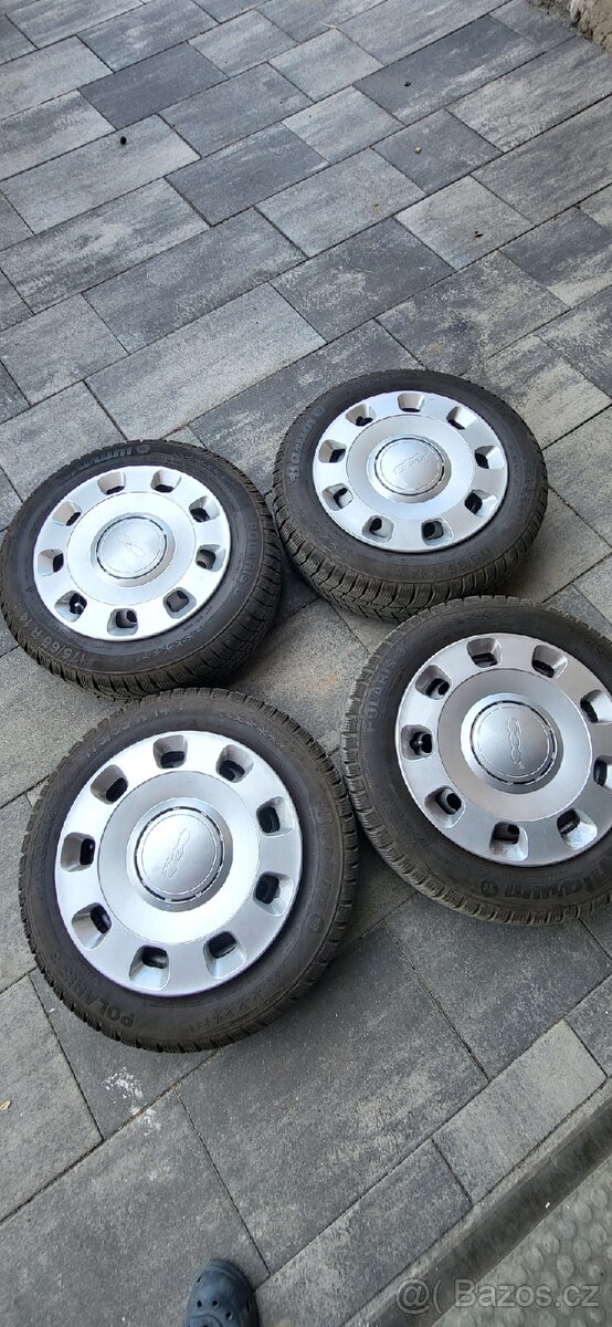 Pneu a kola zimní Fiat 500 175/65 R14 vzorek 6mm