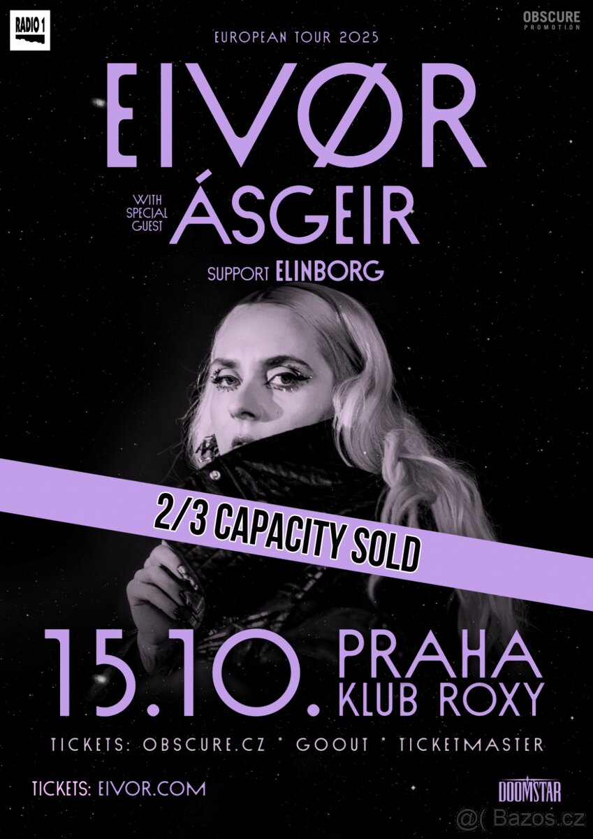 Vstupenka na Eivor v Roxy Praha 15.10.2025