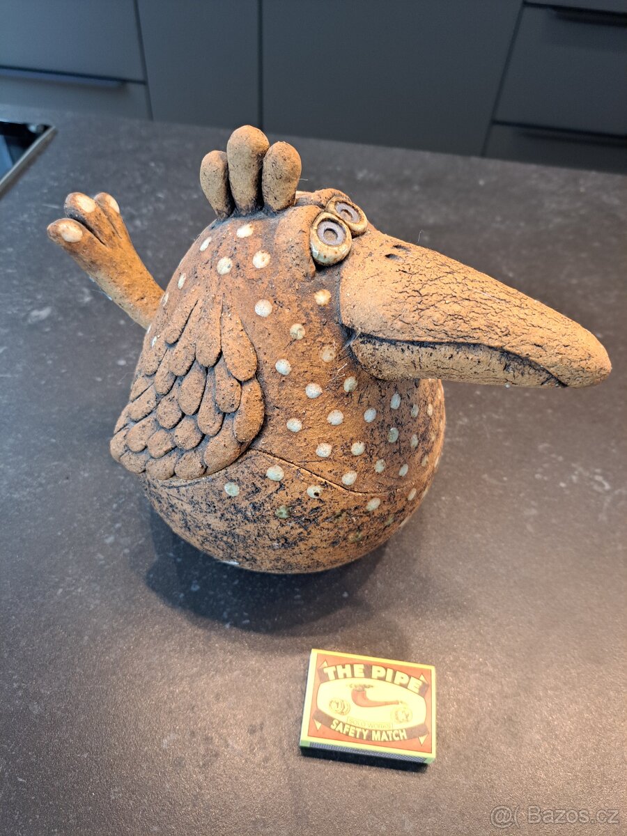 Originální keramická socha - dóza