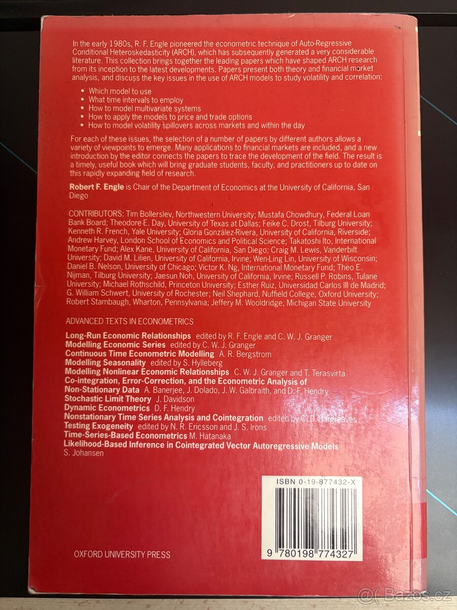 ARCH selected readings (Advanced texts in econometrics)