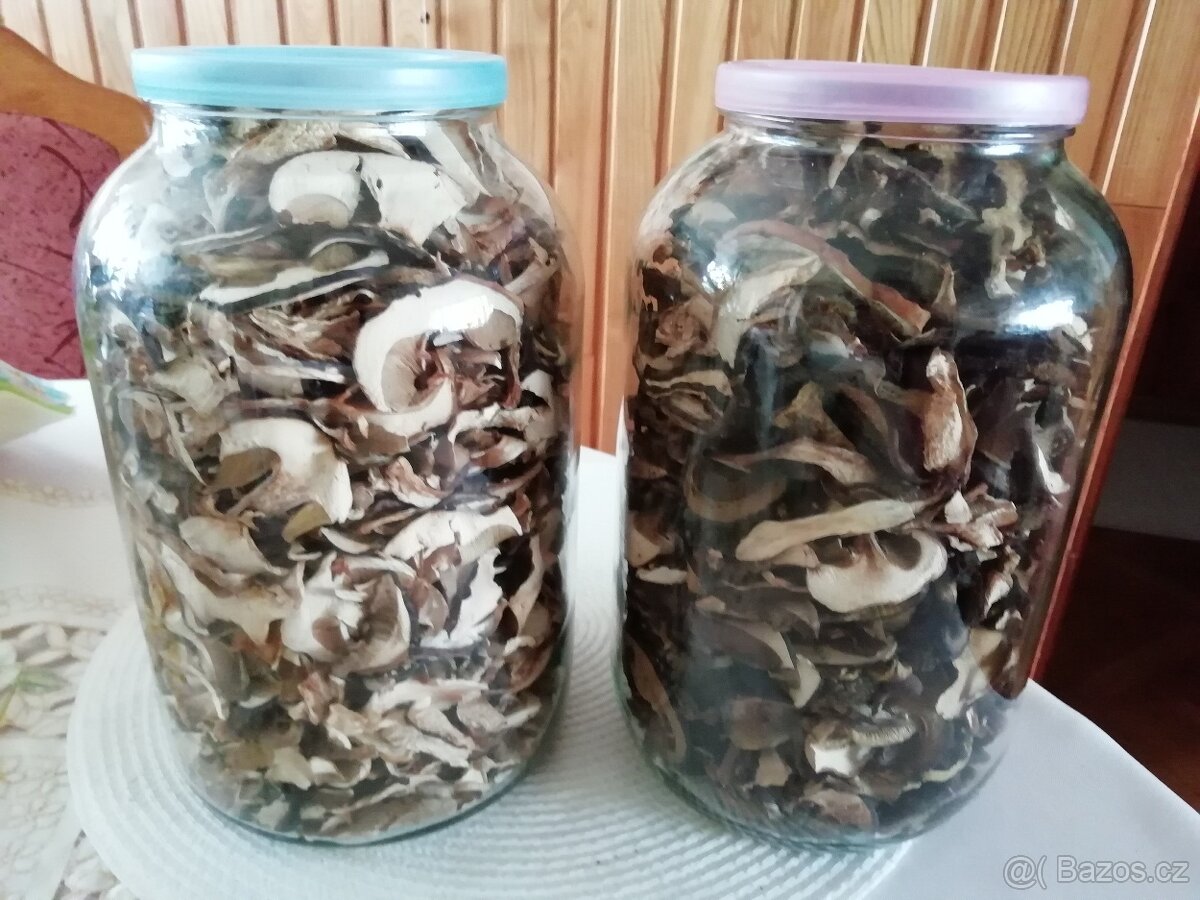 Prodám sušené houby - hřiby, podhřibky.