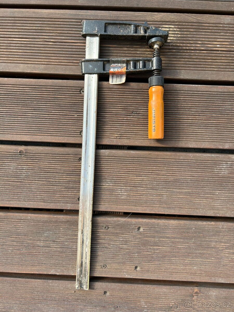 Stolařská / truhlářská svěrka s F-držadlem 120x500