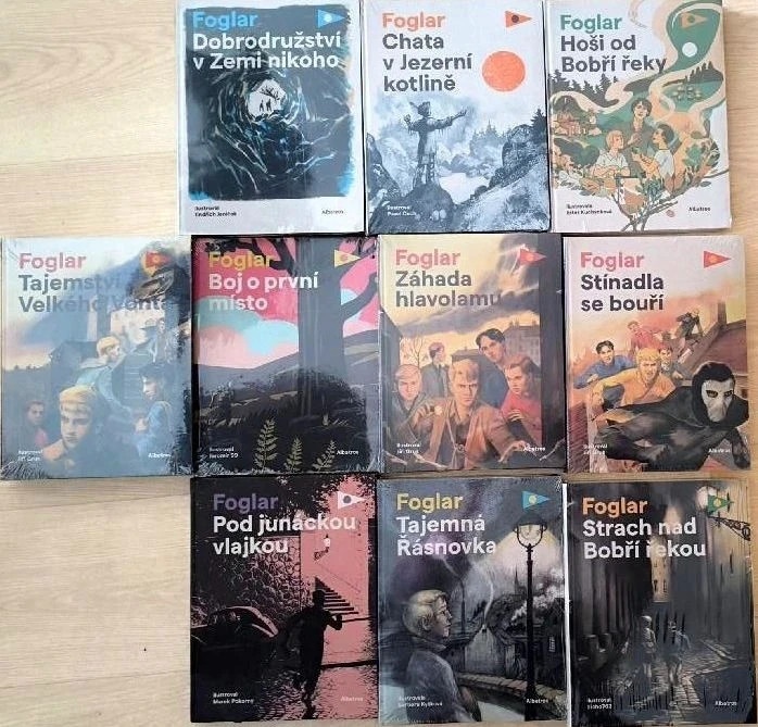 10x Rychlé Šípy Foglar kompletní Sběratelská edice Albatros