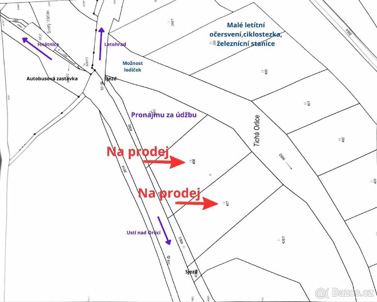 Prodám pozemek v lokalitě Lanšperk