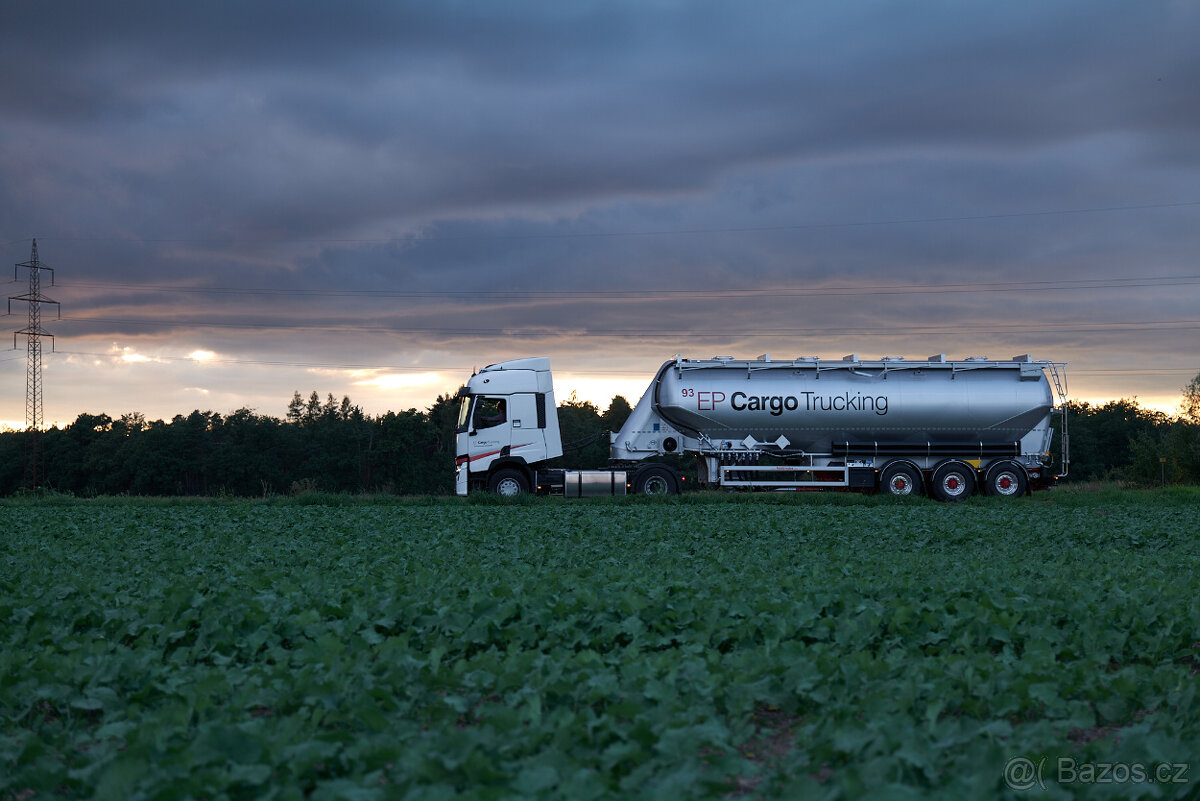 Řidič/řidička silocisterny. 6 dnů práce / 8 dnů volno