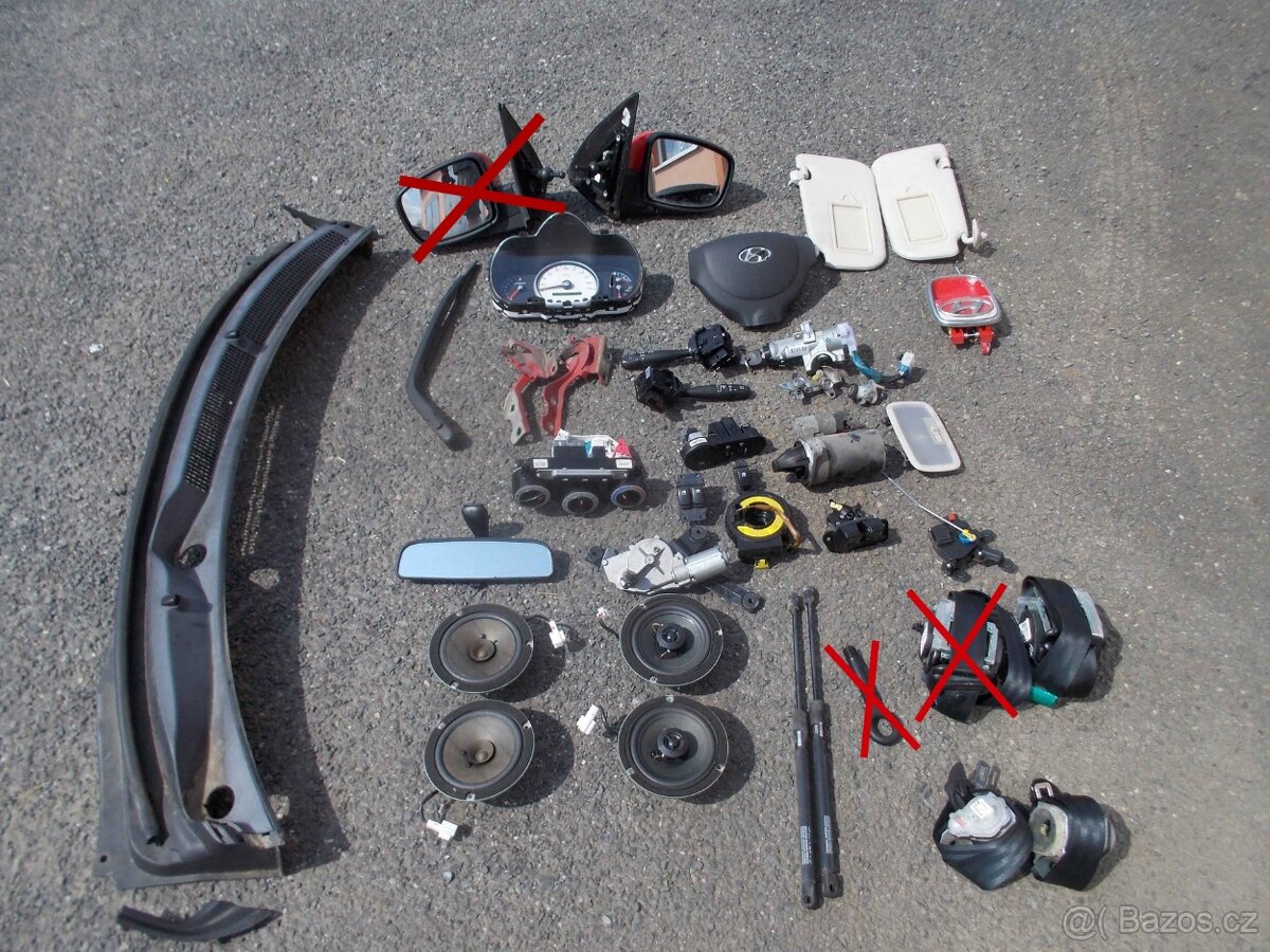 Díly interiéru Hyundai I10 model 10/2007-2013