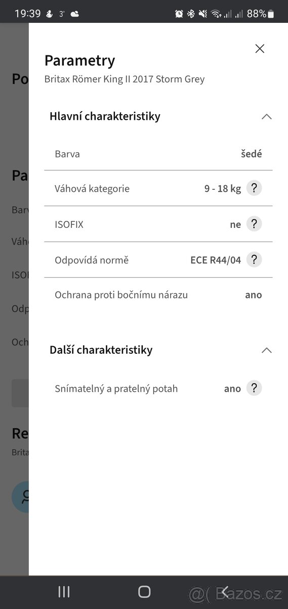 Dětská autosedačka Britax