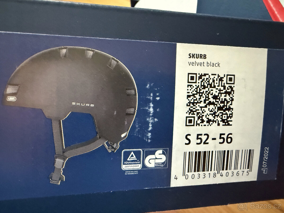 Prodám novou cyklistickou přilbu Abus Skurb vel. S 52-56 cm