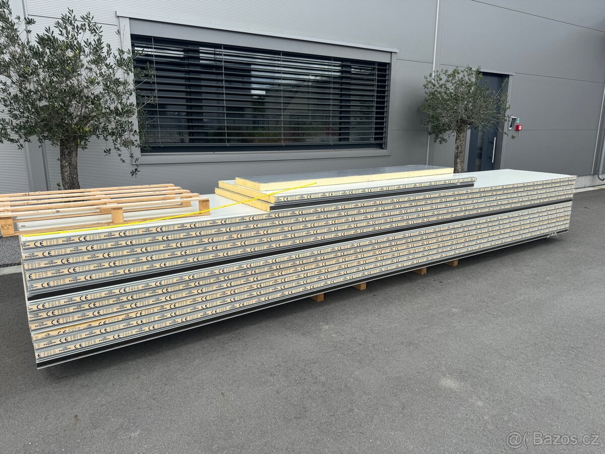PUR panely tl.6 cm, delka 6,33 m