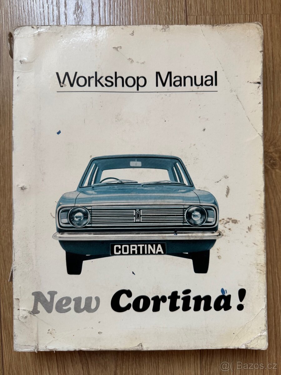 FORD CORTINA originální montážní servisní manual dílenská