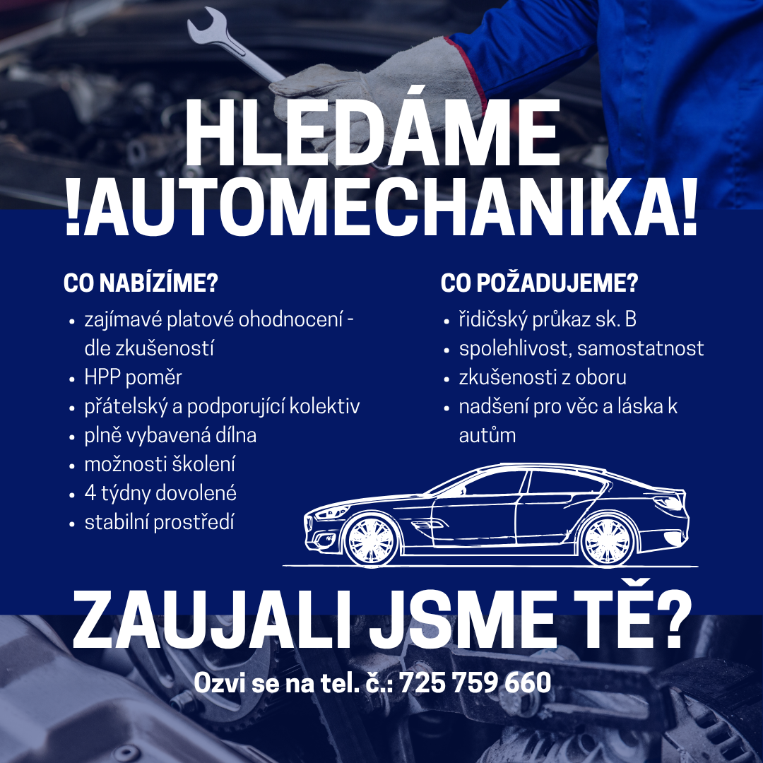 Hledáme automechanika Česká Lípa