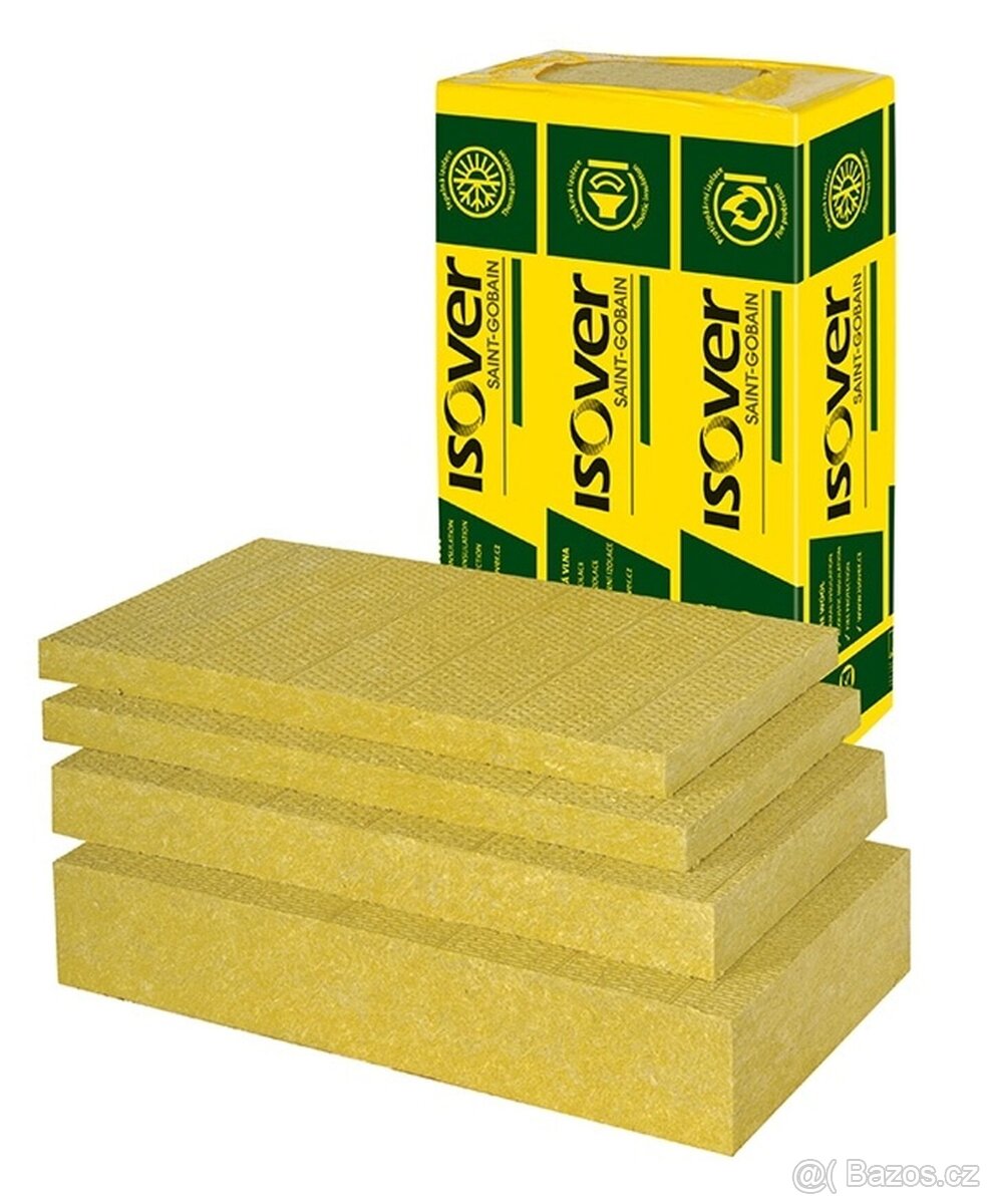 Čedičová vlna, izolace Isover + fasádní polystyren 70F