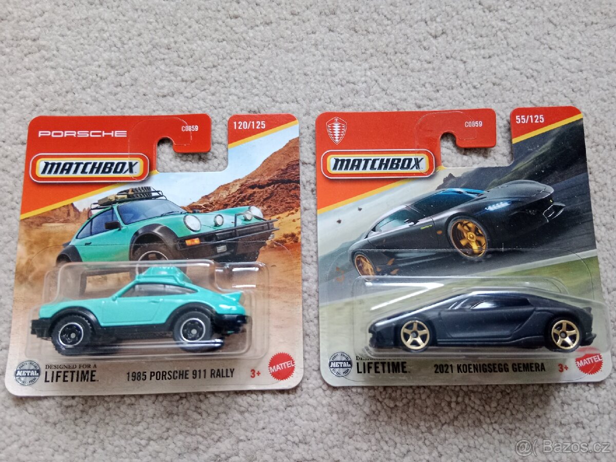 Matchbox koenigsegg gemera, Porsche 911 rally