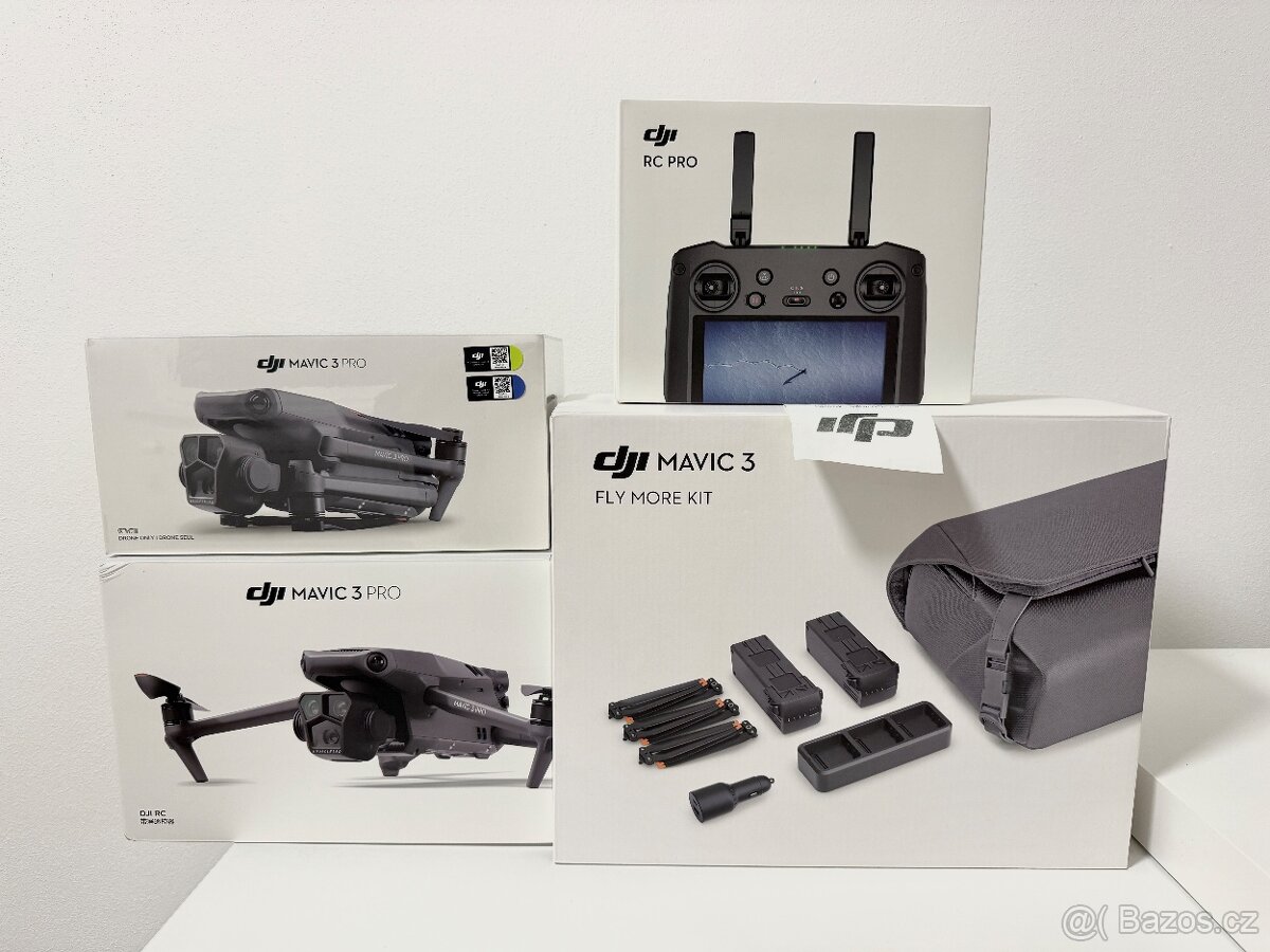 DJI Mavic 3 PRO (NOVÝ) fly more combo + DJI RC PRO