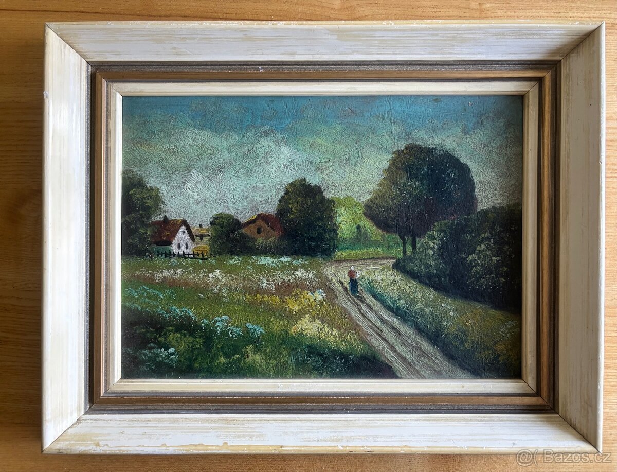 Obraz A.Fehér starožitný, olej na desce 35x45