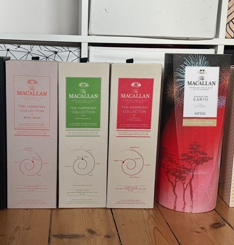 4x MACALLAN HARMONY RICH CACAO SMOOTH INTENSE ARABICA NIGHT