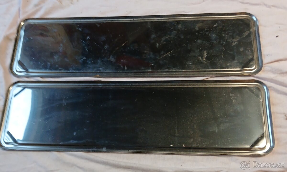 Nerezové podložky SPZ ŠKODA 1000 MB, TATRA, PRAGA a podobné