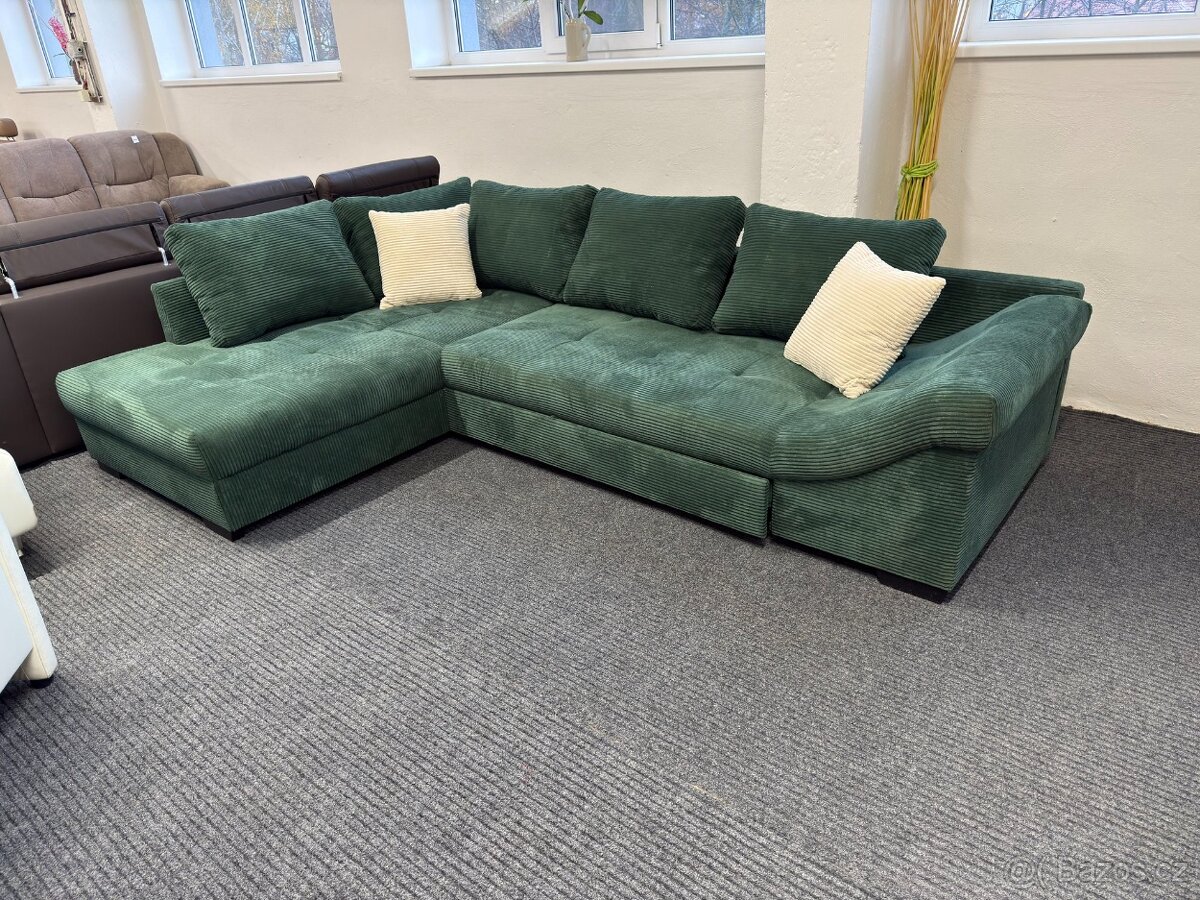 Sedací souprava rohová - rozkládací - NEPOUŽITÉ