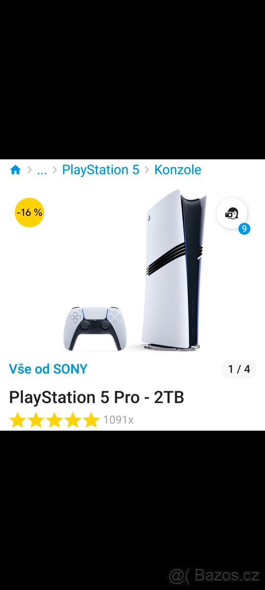 PlayStation 5 Pro 2tb + 2x ovladač
