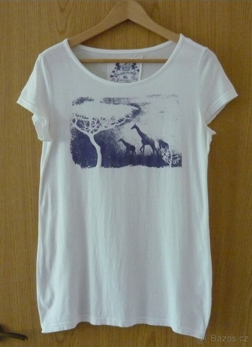 KRÁSNÉ DÁMSKÉ TRIKO S POTISKEM SAFARI zn. TOM TAILOR DENIM