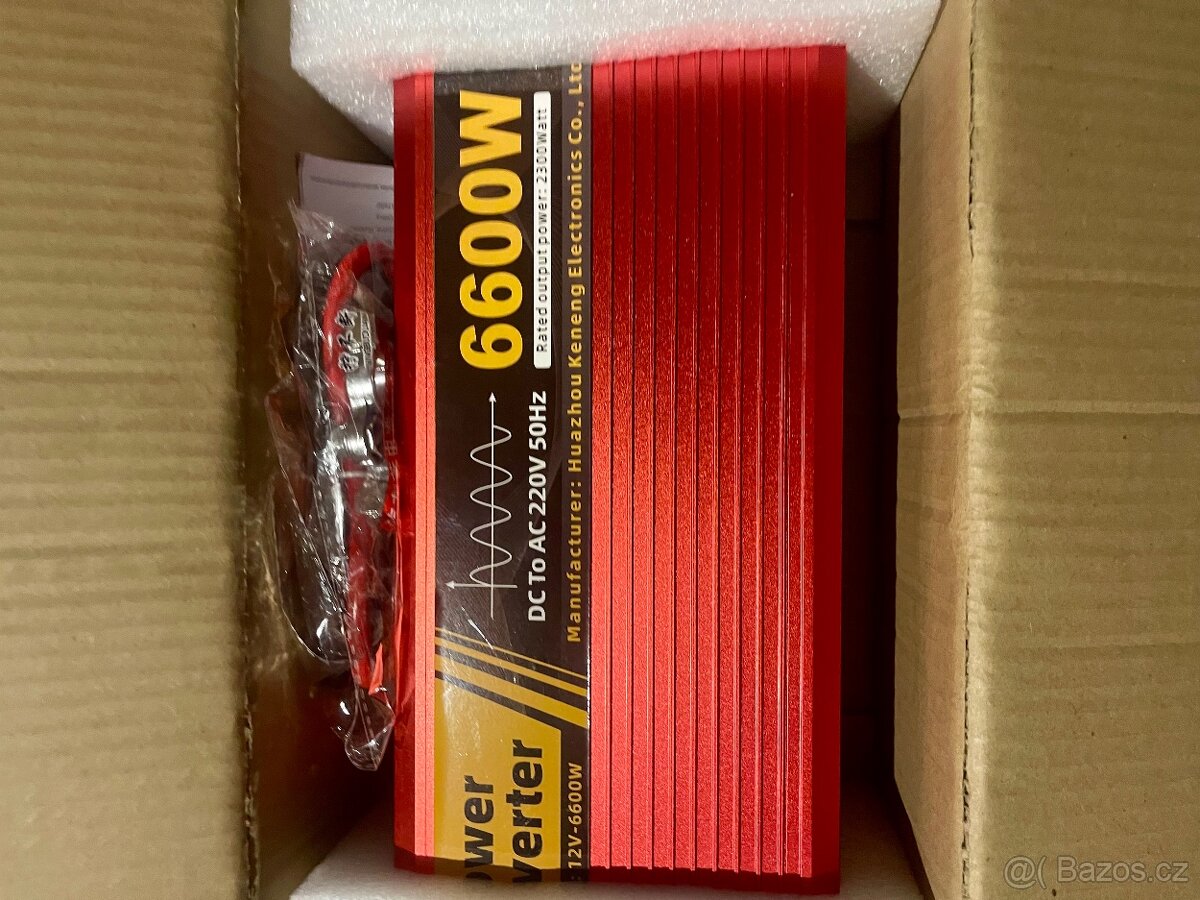 Měnič napětí 12/220 V, až 6600W