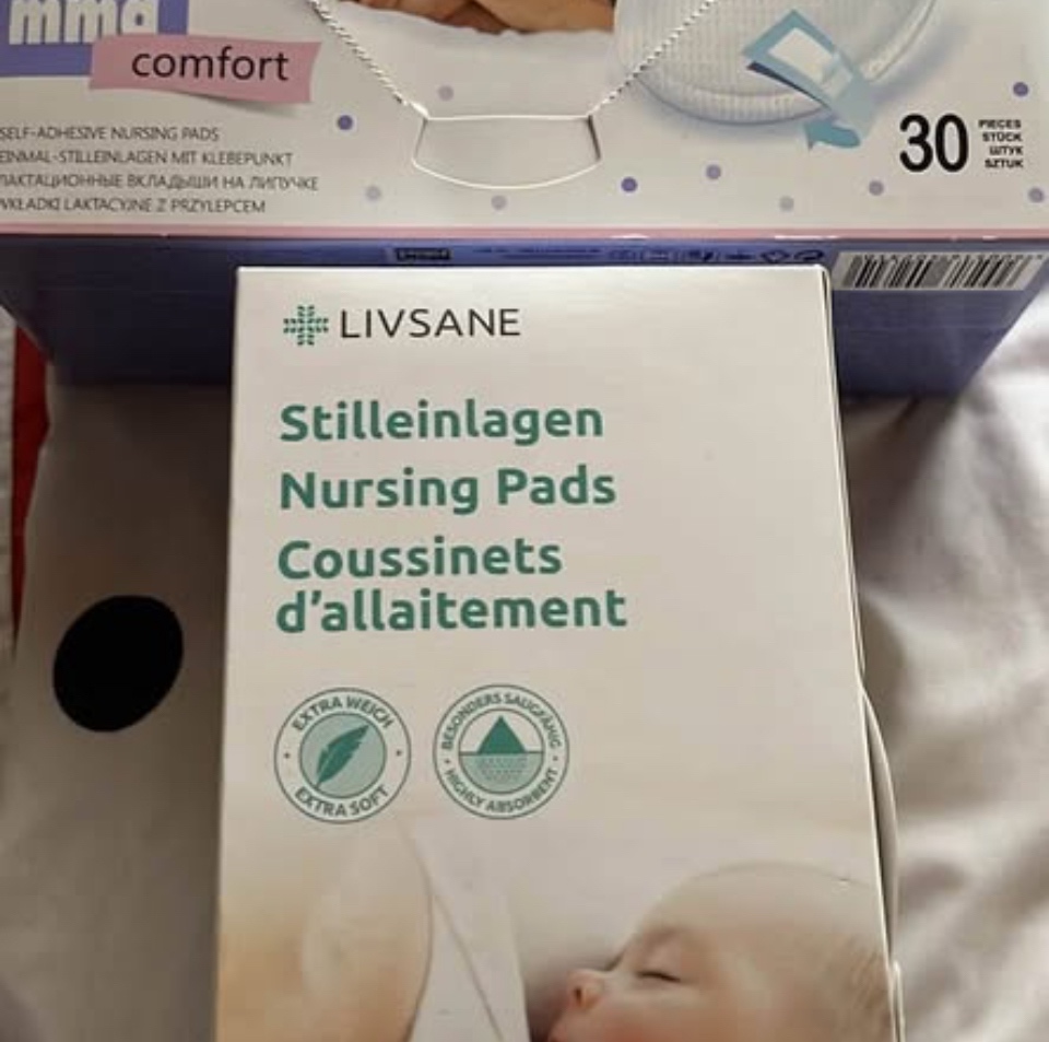 Vložky do podprsenky a poporodní kalhotky