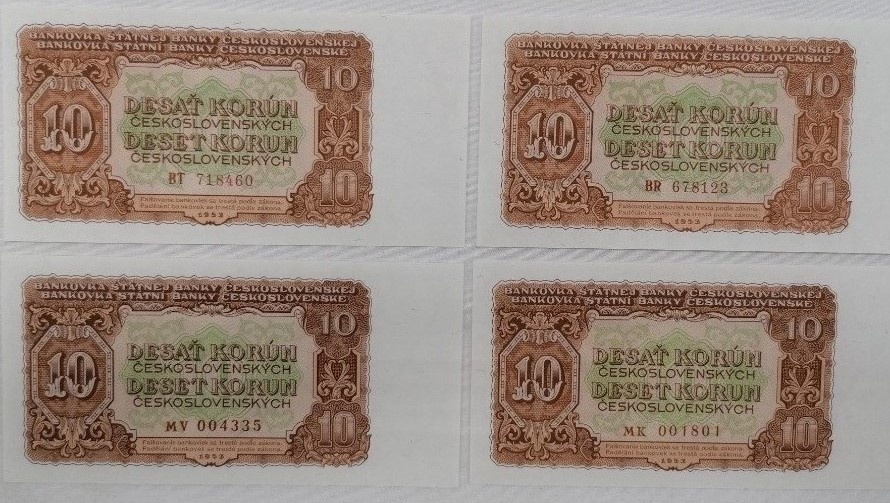 10korun Československých 1953 UNC