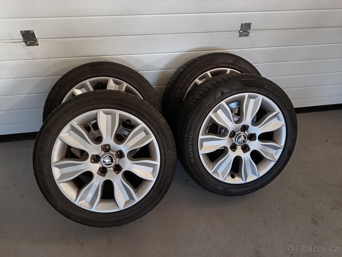 Alukola FABIA3 RAPID AUDI 5x100 letní 215/45/16