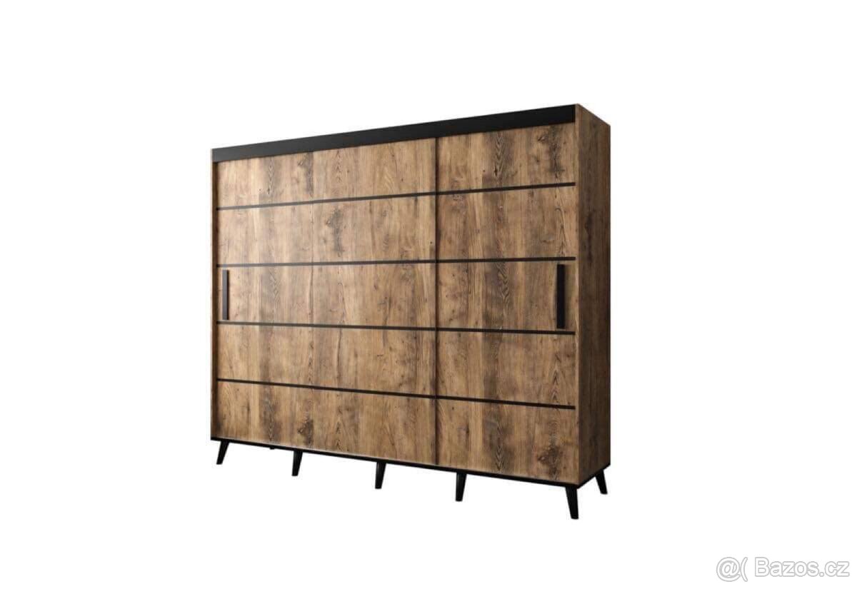 Posuvná šatní skříň 250cm