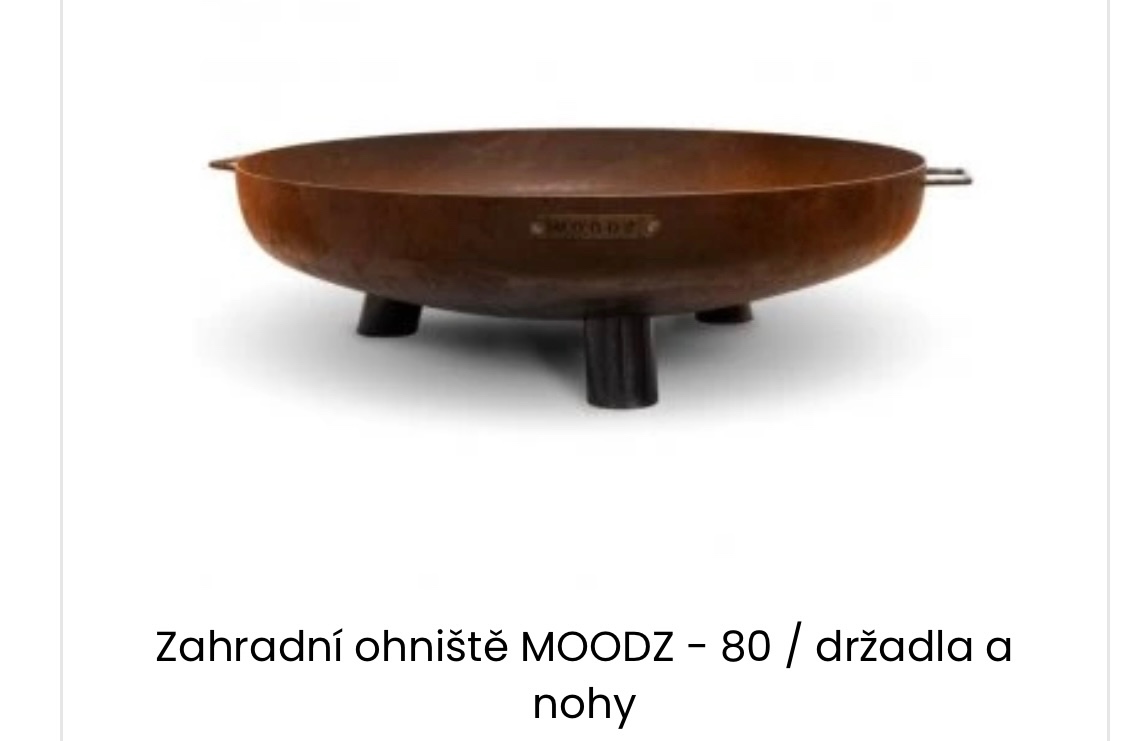 Ohniště s nerezovým roštem