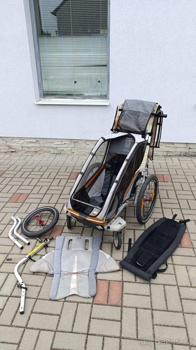Thule Chariot CX1 sportovní kočárek+miminkovník