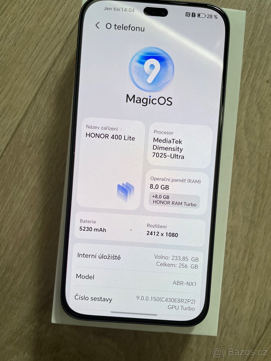 Prodám honor 400 lite 8gb/256gb