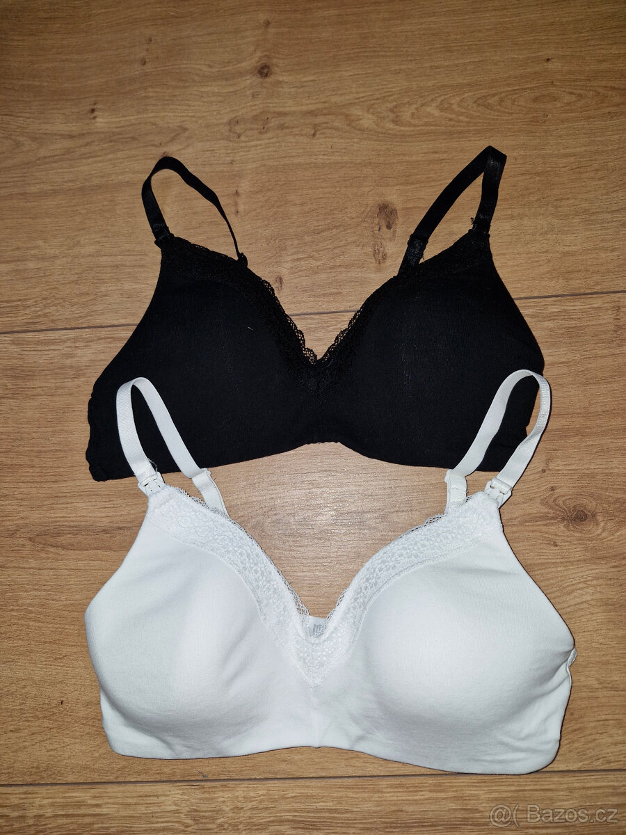 2 ks MAMA podprsenka na kojení zn.H&M vel.80B+prsní vložky