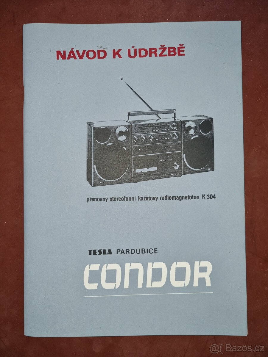 Dokumentace radiomagnetofon Tesla Condor