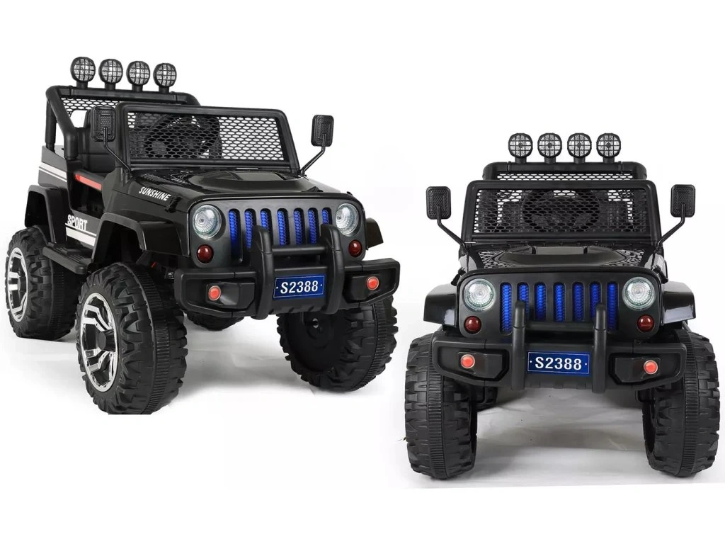 Elektrické autíčko Jeep Raptor 4x4 černé S-S2388P-BLACK